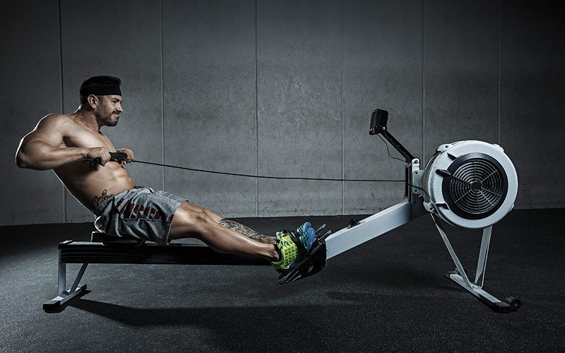 Best Cardio for Fat Loss: Rowing on an erg machine