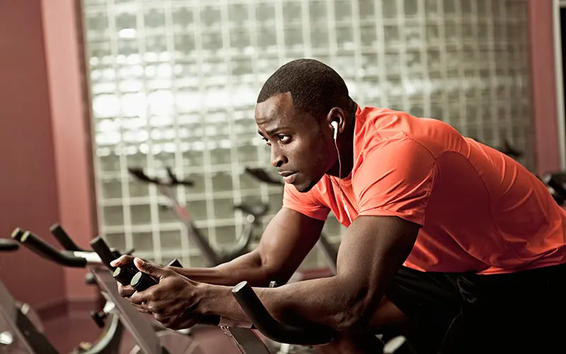 Man Doing Cardio Bike