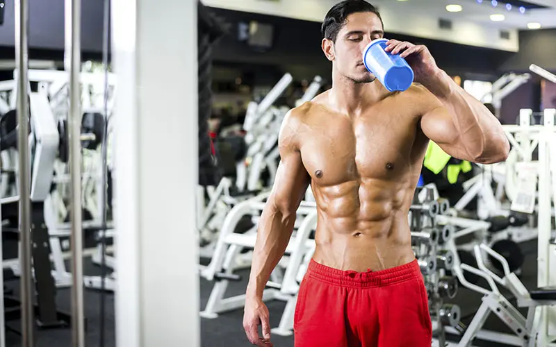 Athlete Drinking Supplements