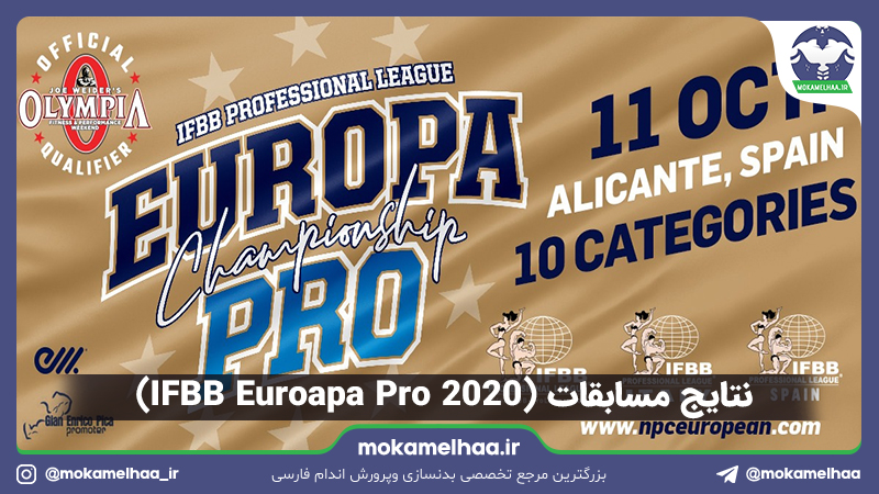 نتایج مسابقات (IFBB Euroapa Pro 2020)