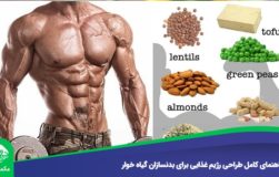 راهنمای کامل طراحی رژیم غذایی برای بدنسازان گیاه خوار